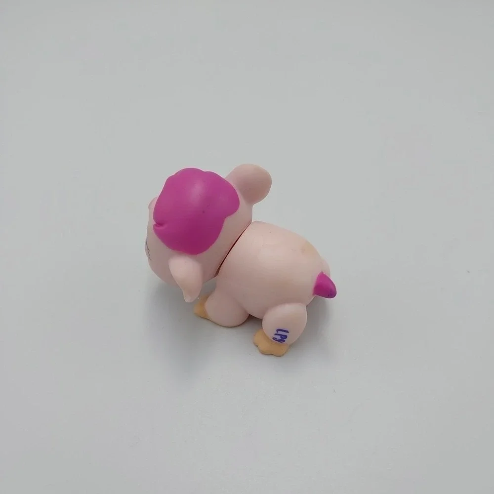Littlest Pet Shop Pink Guinea Pig LPS #1406 Brown Eyes‎